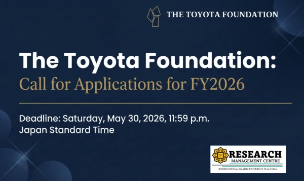 Image of Deadline: Sat, May 30, 2026, 11:59 p.m. Japan Standard Time, The Toyota Foundation: Call for Applications for FY2026